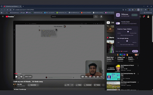 YT Dimmer – Protects Night Owls from Flashbangs :: Detects and dims sudden video flashbangs for late-night watching