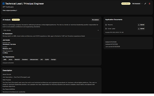 Applicantly :: Save and analyse job listings from LinkedIn and Seek