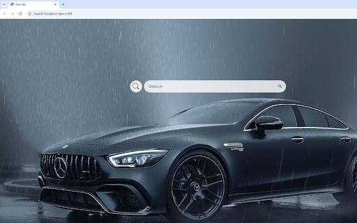 Mercedes GT 63 S Live Wallpaper :: The sleek black Mercedes GT 63 S cruises through a dark, rainy backdrop, enhancing its bold presence.