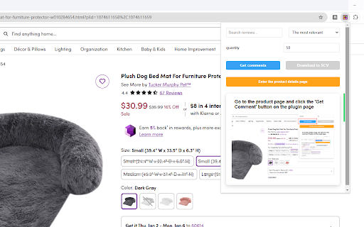 Wayfair Gets a Review Scraper :: Get Wayfair filtered reviews in one click