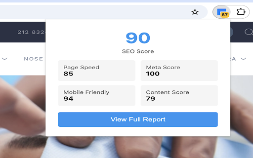 SEO Analysis Widget :: Instant SEO analysis of web pages with detailed reports and actionable insights