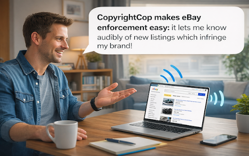 CopyrightCop for eBay :: Get instant alerts when new eBay listings appear. Ideal for monitoring products and detecting potential copyright violations.