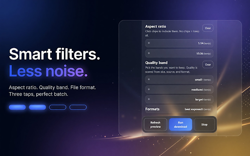 Bulk Image Downloader Pro :: Save every image on a page in one click. Smart de-dup, ZIP export, auto-scroll for infinite feeds, and parallel downloads.