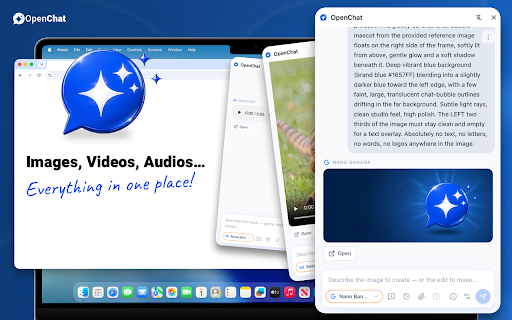 OpenChat :: Every AI model in your browser side panel. Chat with Claude, GPT, Gemini and more, anywhere.