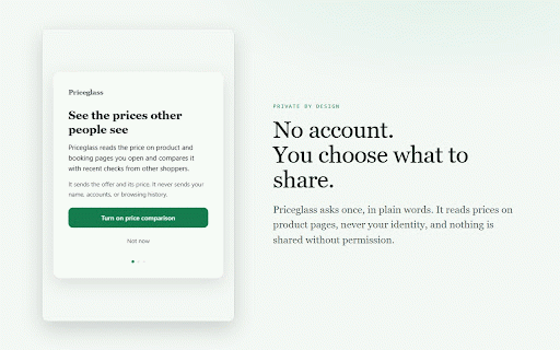Priceglass :: See the prices other people are seeing. Compares your price with recent checks from other opted-in shoppers.