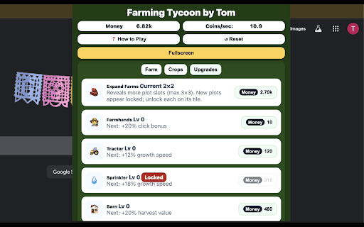 Farming Tycoon By Tom :: Farming Tycoon Clicker is a cozy, fast-paced idle/clicker where every harvest gets you closer to the ultimate farm. Start with a…