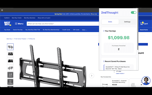 2ndThought :: A smart assistant to evaluate your purchases before you buy.