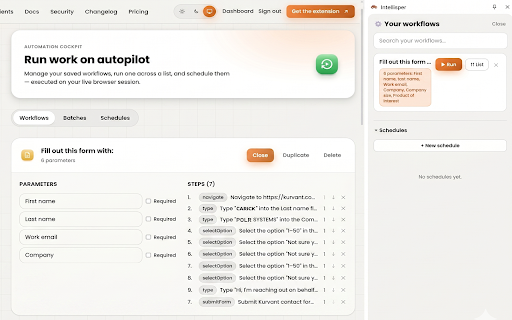 Intellisper: Agentic OS for Work on the Web :: Your Agentic OS for Work on the Web. Powerful AI companion in browser. Summarize pages, Extract data, Automate and schedule actions.