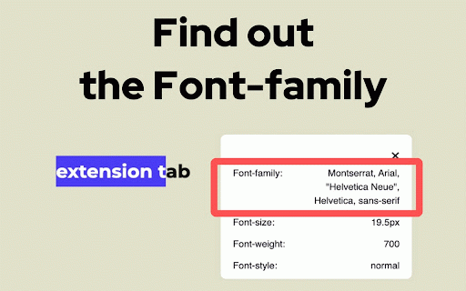 Font Identify :: Font Identify – simple font finder Chrome Extension. Instantly know type name & size on any tab. The easiest tool!