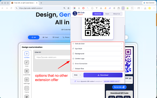 QR Code Generator & Scanner :: Beautiful styled QR code generator and QR Code Scanner on just right click.