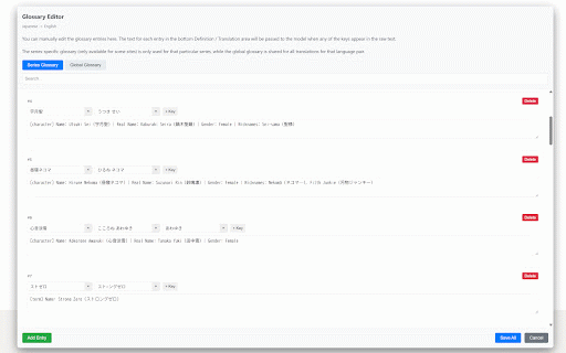 LLM Novel Translator (BYOK) :: LLM-powered web novel translation with context-aware glossary across chapters. BYOK—bring your own key, no middleman markup.