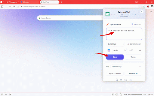 Memo2Cal - Memo to Calendar :: A memo habit assistant for smart memo and schedule management