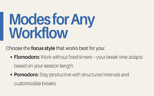 Flomato: Adaptive Focus Timer for Deep Work :: A flexible focus timer with Flomodoro and Pomodoro modes. Stay productive, track sessions, and take adaptive breaks.