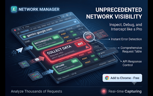 Network Manager :: An enhanced Network tab: inspects, replays, and tampers with the active tab's HTTP traffic.