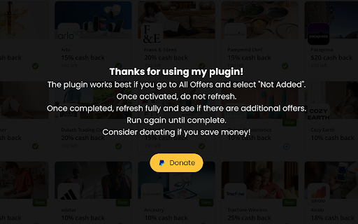 Auto Activate Chase Credit Card Offers :: Automatically activate offers on your Chase credit cards with ease.