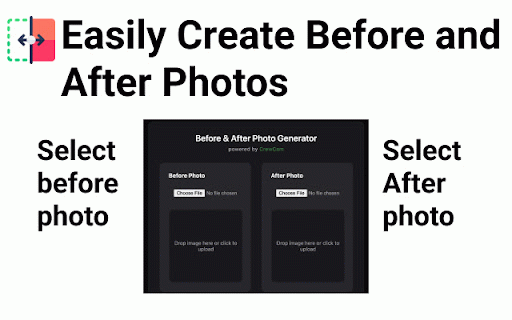 Before and After Photo Generator :: Generate before and after photo comparisons. Make, create and download your own before and after photo. Powered byCrewCam.