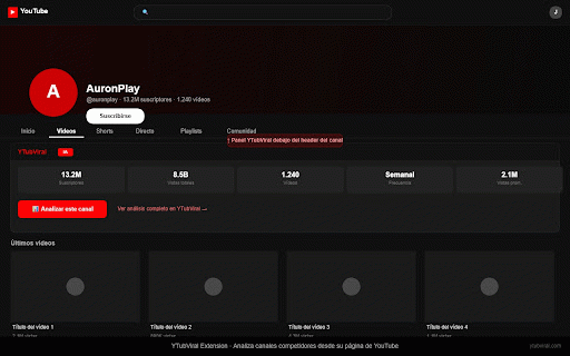 YTubViral: YouTube SEO, Analytics & AI Tools :: Free YouTube SEO tools: SEO Score on every video, keyword research, competitor analytics & AI titles — inside YouTube & Studio.