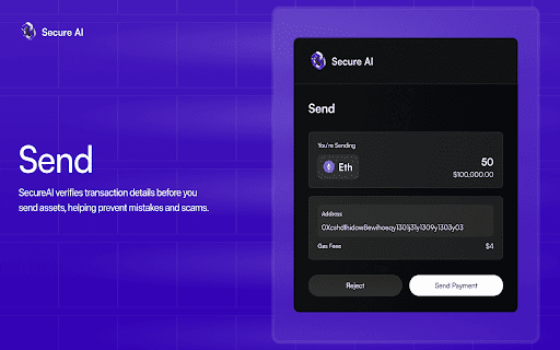 SecureAI :: Protect yourself from phishing websites and analyze contracts, tokens, NFTs, approvals and Airdrop analyzer with SecureAI.