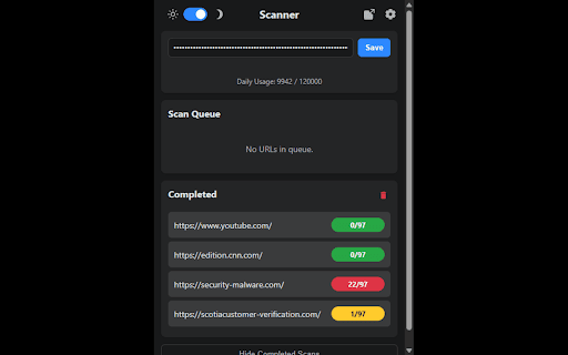 VirusTotal URL Scanner :: Automatically scans visited URLs with VirusTotal and shows the results.