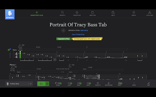 TabZen :: Your tabs, distraction-free. TabZen blocks intrusive ads, giving you a cleaner view of your guitar, bass, and drum tabs.