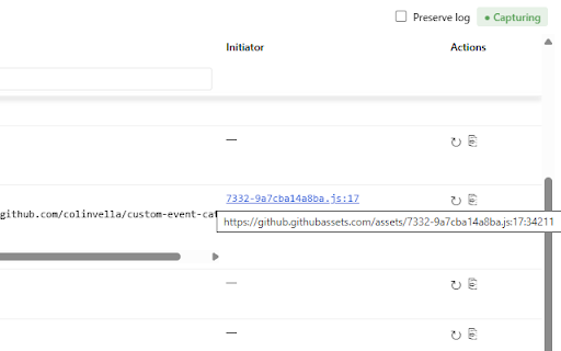 CustomEvent Catcher :: Captures CustomEvent dispatches on pages and logs details.