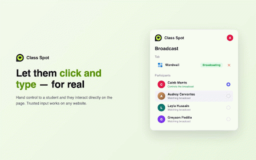 Class Spot — Shared Tab Control :: Share a browser tab with your student and let them interact with it during a Class Spot lesson.