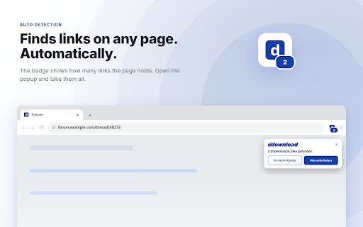 DDownload :: Detects ddownload links on any page, downloads them or imports them into your account. Full speed with Ultimate.