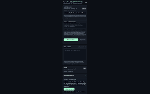 AnswerArc AI — Question Solver :: AI question solver using your Gemini API key, selectable models, verification, and robust webpage text extraction.