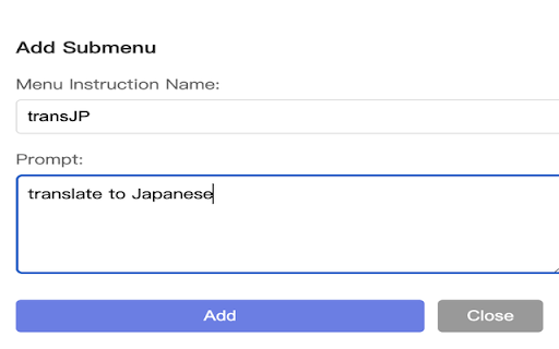 MyMenu AI :: Select text, right-click, and instantly ask AI. Save your favorite prompts as shortcuts for a faster, seamless browsing workflow.