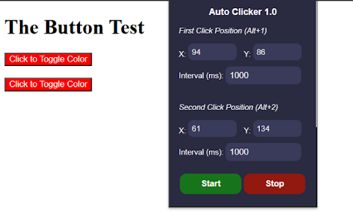 Coordinate Auto Clicker :: Clicks at specific screen coordinates.