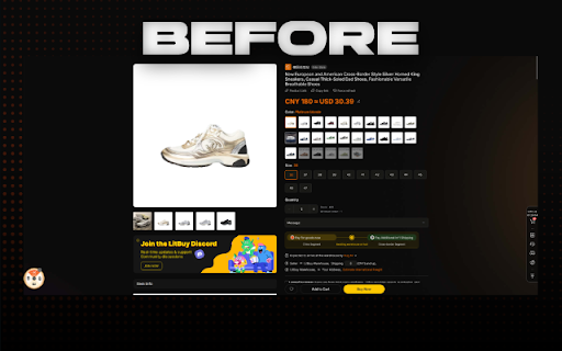 Litfinds Rep Multi-Tool :: Shopping companion for LitFinds & LitBuy: converts prices, views warehouse QC photos, redirects links, and bypasses popups.
