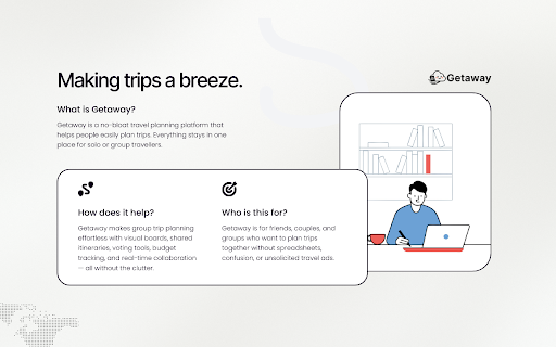 Getaway :: Add places directly from Google Maps to your Getaway trips.