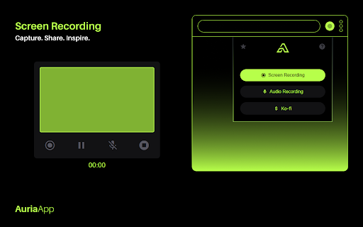 Auria :: Record your screen and audio with one click. Simple and practical!