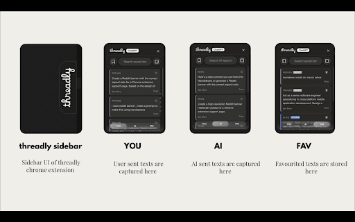 Threadly :: Enhances major AI chat platforms with an auto-loading sidebar for advanced thread management and features.
