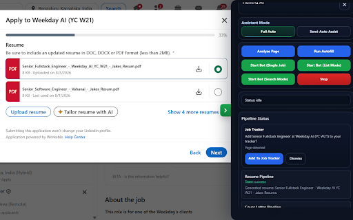 HuntIQ :: Job Hunt Intelligence for autofilling job applications, tailored documents, tracking, referrals, and outreach.