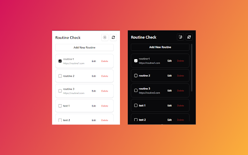 Routinest :: Manage your daily routines and sync them with your calendar