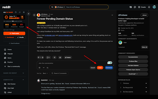Arc Finders - Launch your product on Reddit :: Launch your product on Reddit the right way. Find communities, craft rule-compliant posts, and join conversations organically.
