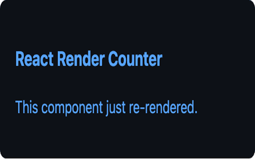React Render Tracker :: A Chrome extension to track React component renders and performance.