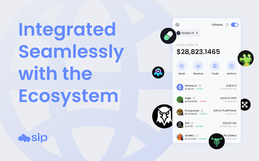 sip :: The world's first trading wallet