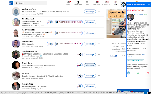 Referral Machine Connect :: Tired of cold messages and dead-end intros? Meet Referral Machine Connect—the smarter way to build real business relationships.