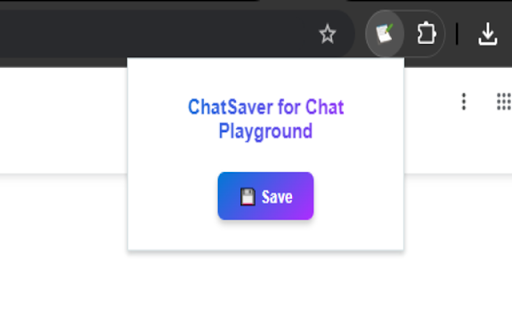 ChatSaver for Chat Playground :: Save chat interactions from Chat Playground.