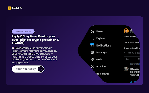ReplyX AI – Smart Auto-Replies for X (Twitter) :: Auto-replies for viral X (Twitter) crypto posts. Boost engagement, save time, and grow your audience with AI-powered replies.