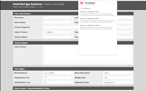 NurseMagic™ :: Securely fill healthcare forms with patient data from NurseMagic™.