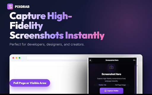 PixGrab - Image Downloader, Screenshot & PDF Tool :: Download images from websites, capture screenshots, save pages as PDF, convert WebP images, and export files as ZIP.