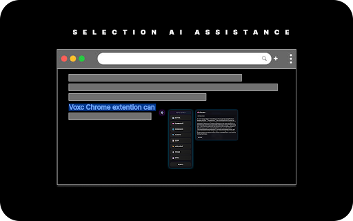 VOXC: Instant AI Accesss :: Voxc is a voice controlled extension that allows you to control your browser with your voice for intant AI conversation.