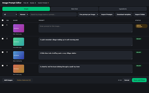 Flow Batch Studio — Prompt Queue for Google Flow :: Queue unlimited prompts into Google Flow, pair images with prompts, run them in sequence and download the results automatically.