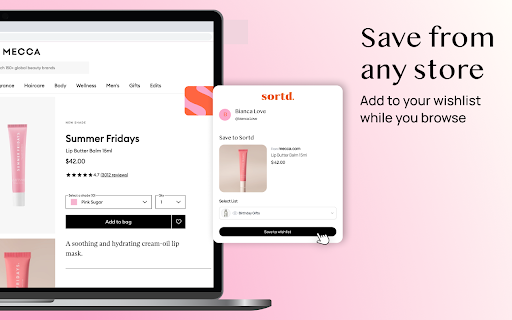 Sortd - Save to Wishlist :: Save products from any website to your Sortd wishlists
