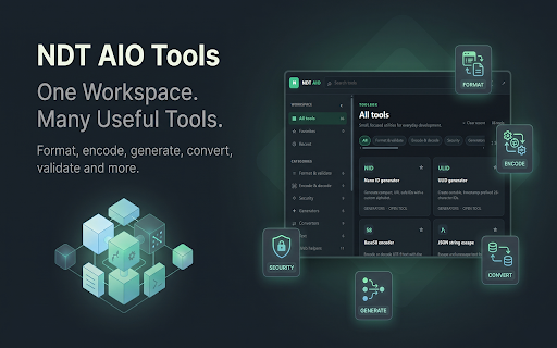 NDT AIO Tools :: A fast, private developer toolbox for your browser.