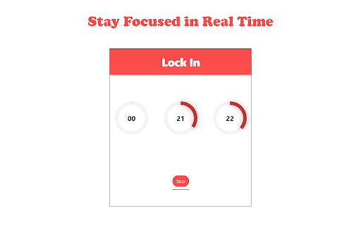 Lock In: Block Distractions. Unlock Focus. :: Block distractions, focus better, and Lock In. Choose your focus time and stay on track effortlessly.