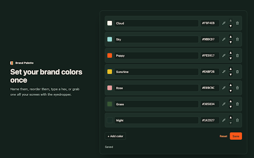 Custom Color Palette for Google Workspace Docs, Sheets & Slides :: Adds your company brand colors directly into the native color pickers in Google Docs, Sheets, and Slides.